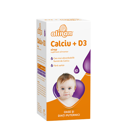 Alinan Calciu+D3 sirop 150ml Fiterman
