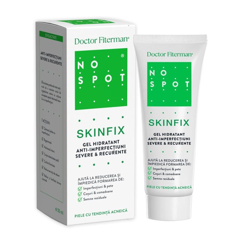 Doctor Fiterman No Spot Skinfix Gel Hidratant Antiimperfectiuni Severe si Recurente 50ml