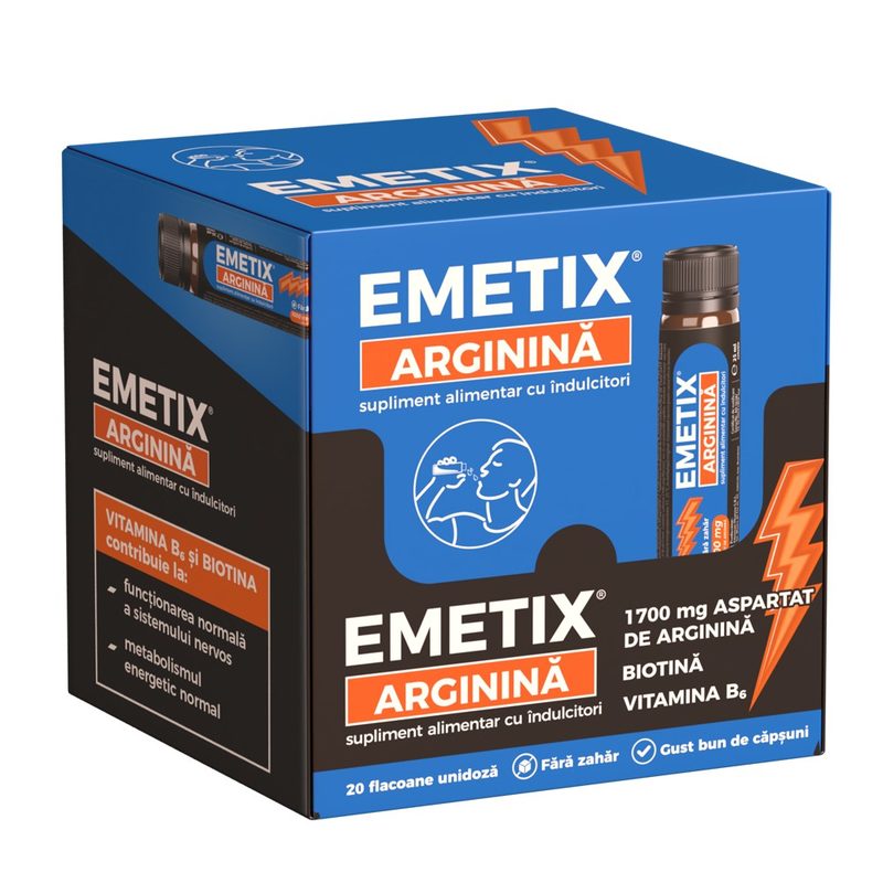 Emetix Arginina sol buvabila 25ml x 20fl Fiterman