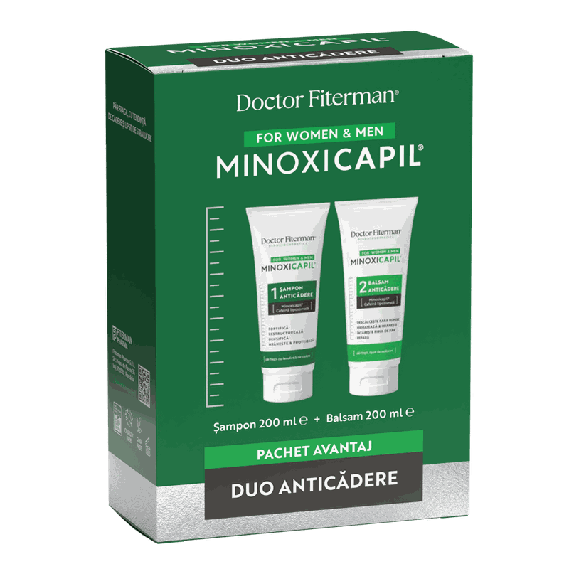 Doctor Fiterman Minoxicapil Pachet Duo Anticadere Sampon 200ml+Balsam 200ml