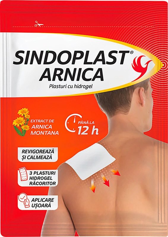 Sindoplast Arnica Plasturi cu Hidrogel x 3buc Fiterman