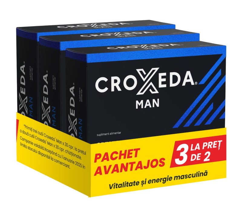 Croxeda Man 3cutii x 30cpr film Pchet Avantajos Fiterman