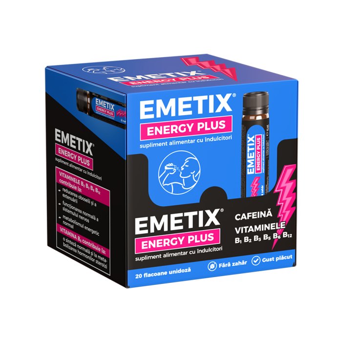 Emetix Energy Plus sol orala 25ml x 20fl Fiterman