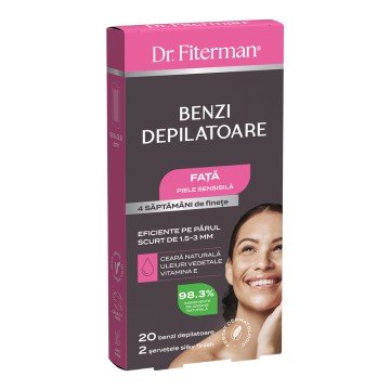 Doctor Fiterman Benzi Depil Fata Piele Sensibila x 20buc
