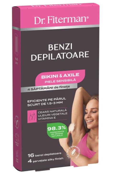 Doctor Fiterman Benzi Depil Bikini&Axila Piele Sensibila x 16buc