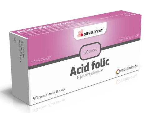 Acid Folic 1mg x 50cpr Slavia