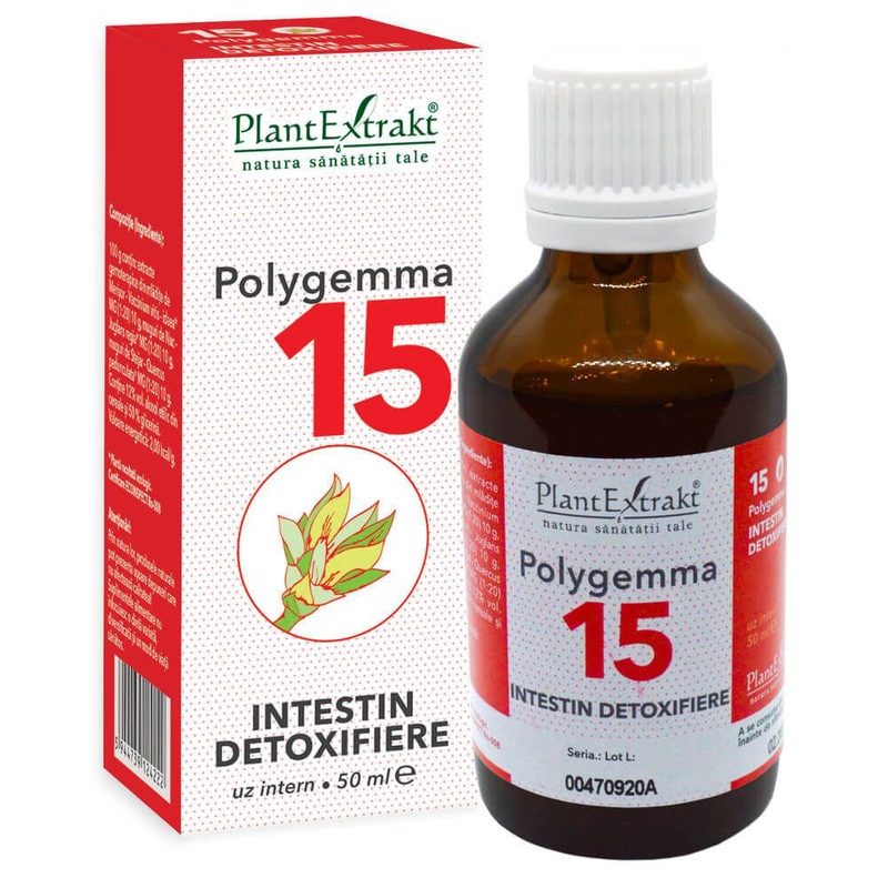 Polygemma 15 Intestin Detoxifiere 50ml Plant E