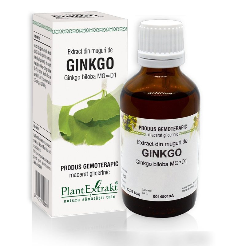 Extract Muguri de Ginkgo Biloba 50ml Plant E