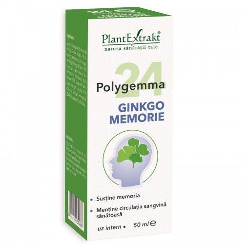 Polygemma 24 Ginkgo Memorie 50ml Plant E