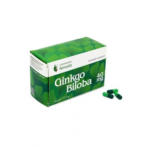 Ginkgo Biloba 40mg x 50cps Remedia