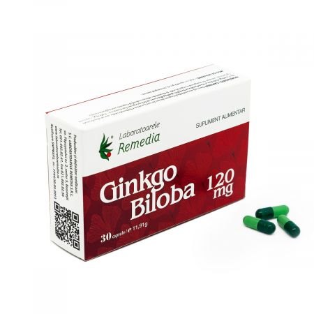 Ginkgo Biloba 120mg x 30cps Remedia