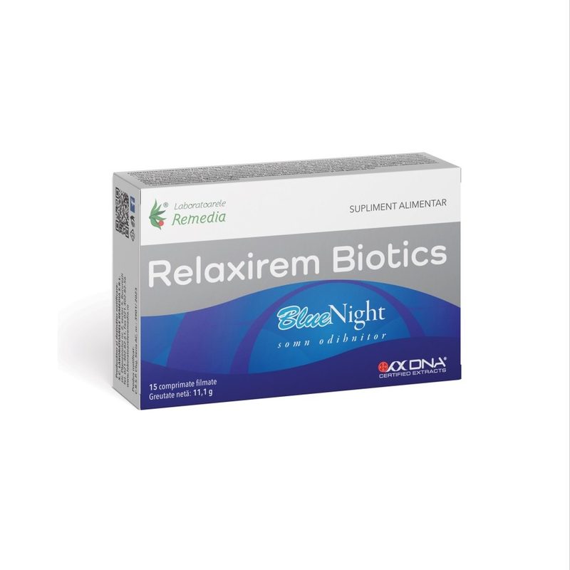 Relaxirem Biotics Bluenight x 15cpr film Remedia