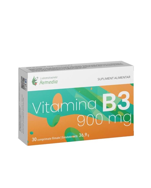 Vitamina B3 900mg x 30cpr film Remedia