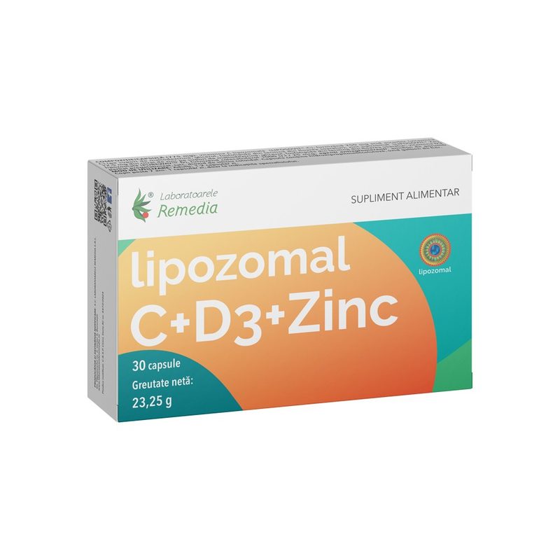 Lipozomal Vit C+D3+Zinc x 30cps Remedia