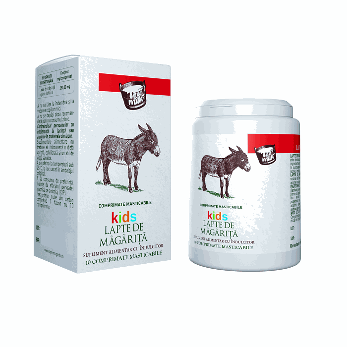 Lapte de Magarita Kids x 10cpr mast Sintofarm