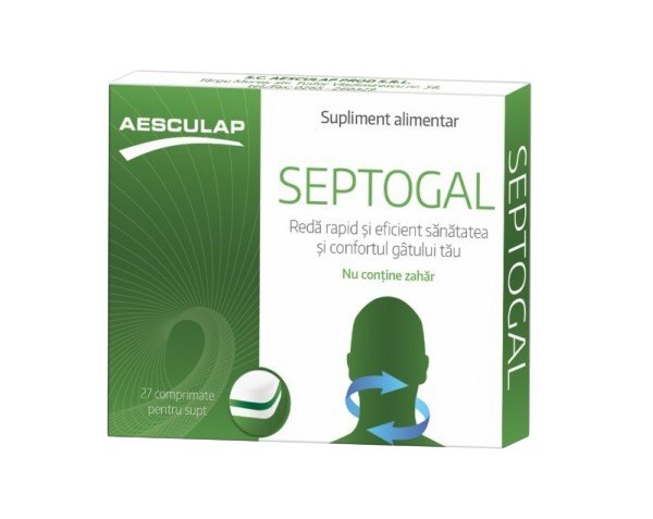 Septogal Fara Zahar x 27cpr Aesculap