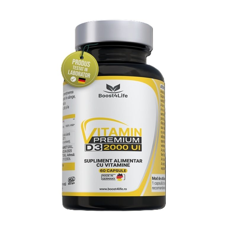 Vitamina D3 Premium 2000UI x 60cps Boost4Life