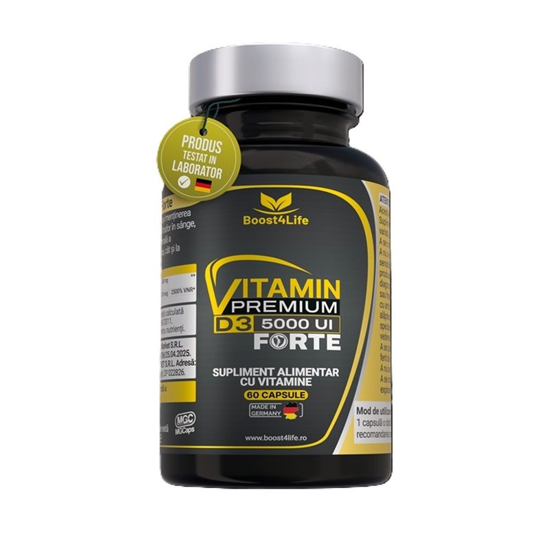 Vitamina D3 Forte Premium 5000UI x 60cps Boost4Life
