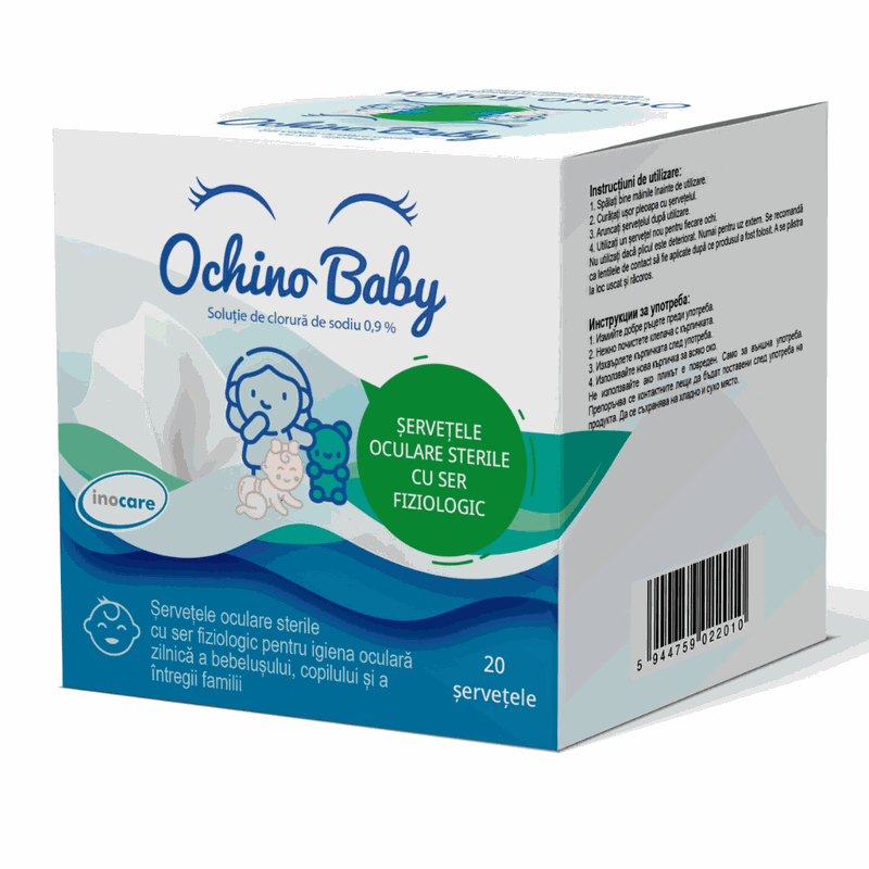 Ochino Baby Servetele Oculare Sterile x 20buc Inocare