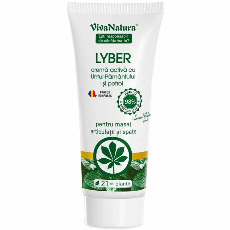 Vivanatura Lyber Crema Activa cu Untul Pamantului si Petrol 75ml