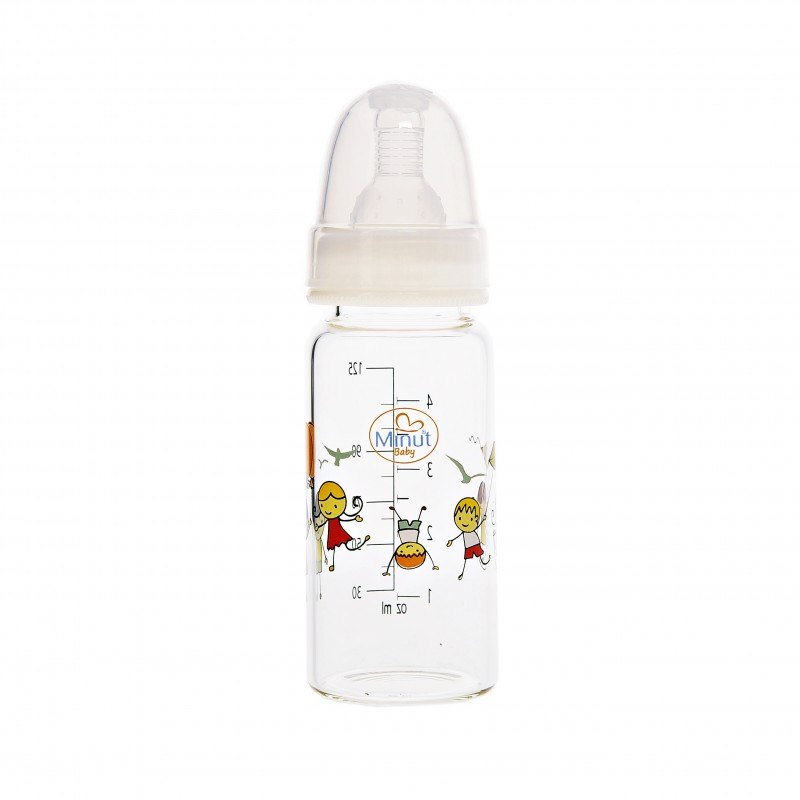 Biberon Sticla Borosilicat  0+ 125ml Minut Baby P520