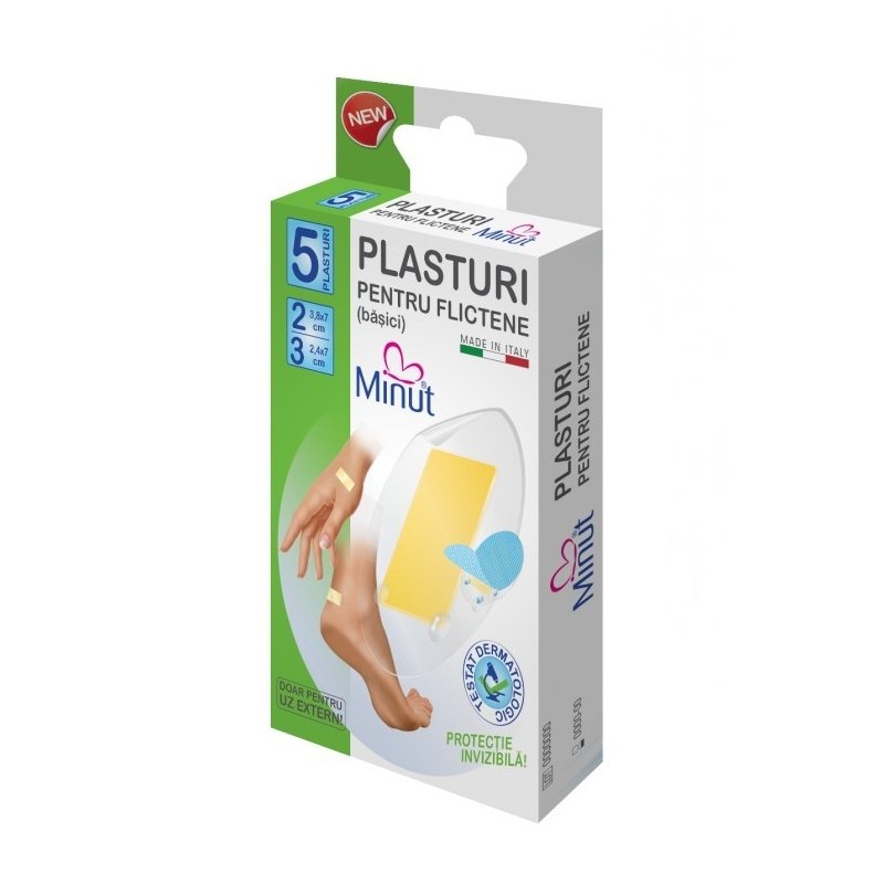 Plasturi pt Flictene Basici x 5buc Minut IA001306