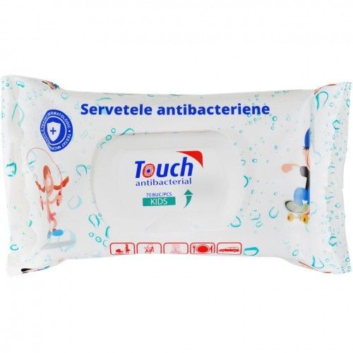 Touch Serv Umede Antibact Kids x 70buc
