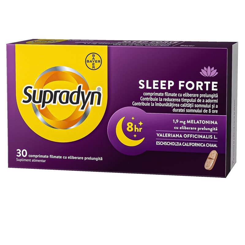 Supradyn Sleep Forte x 30cpr film Bayer