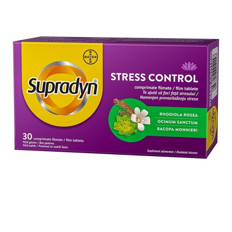 Supradyn Stress Control x 30cpr film Bayer