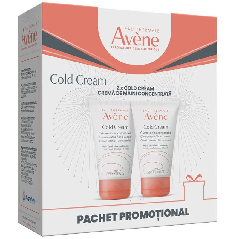 Avene Cold Cream Crema de Maini Concentrata 2 x 50ml Pachet