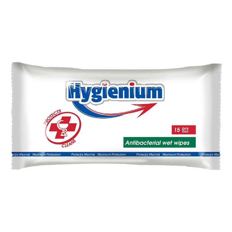 Hygienium Servetele Umede Antibacteriene x 15buc