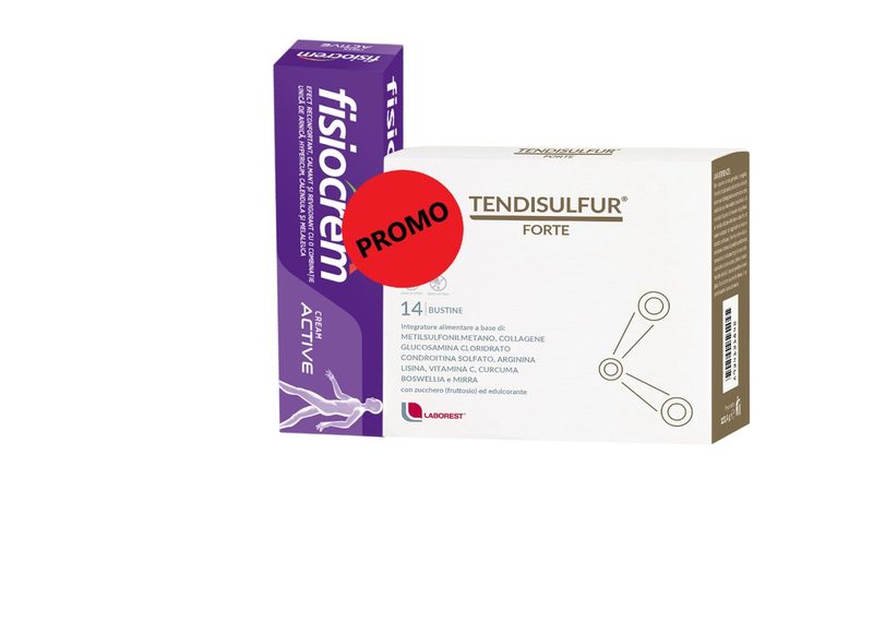 Fisiocreme Cream Active 60ml+Tendisulfur Forte x 14plic Pachet Avantajos Uriach