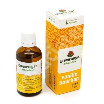 Green Sugar Lichid cu Aroma de Vanilie 50ml Remedia