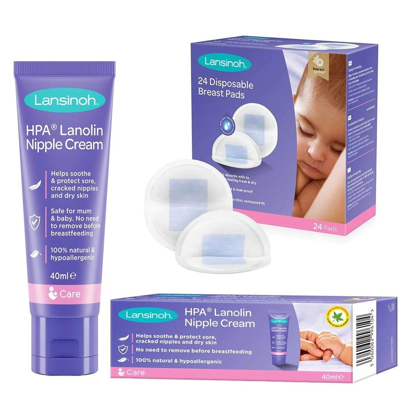 Lanolin crema x 40 ml + tampoane x 24 buc Lansinoh