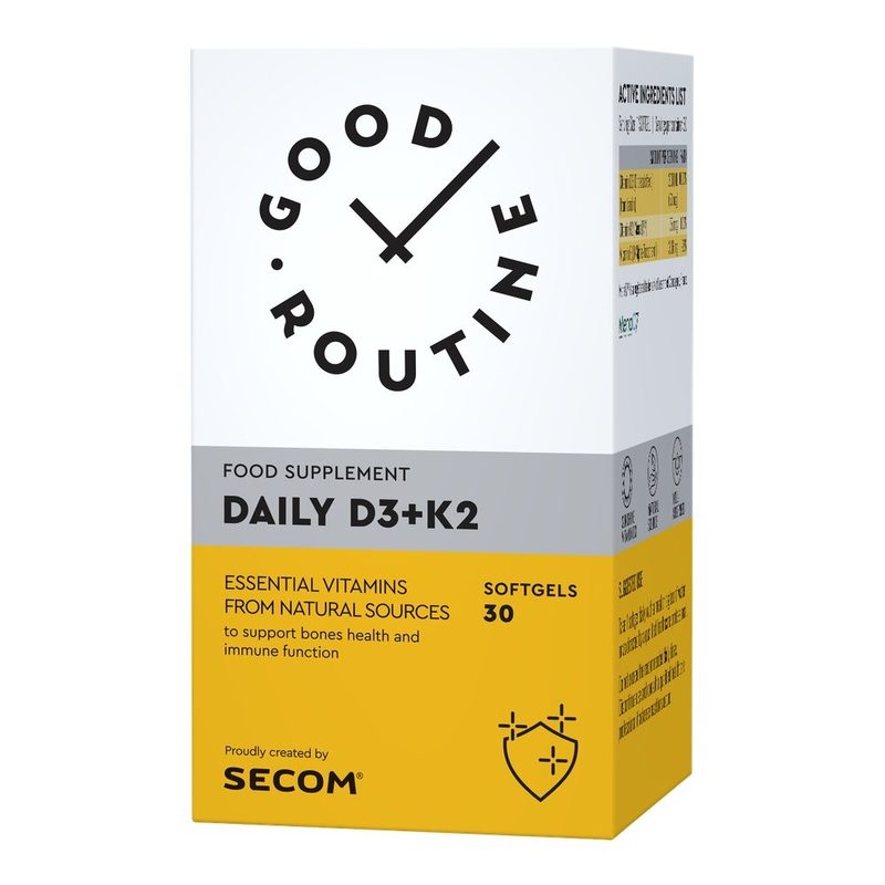 Secom Daily D3+K2 x 30cps moi Good Routine