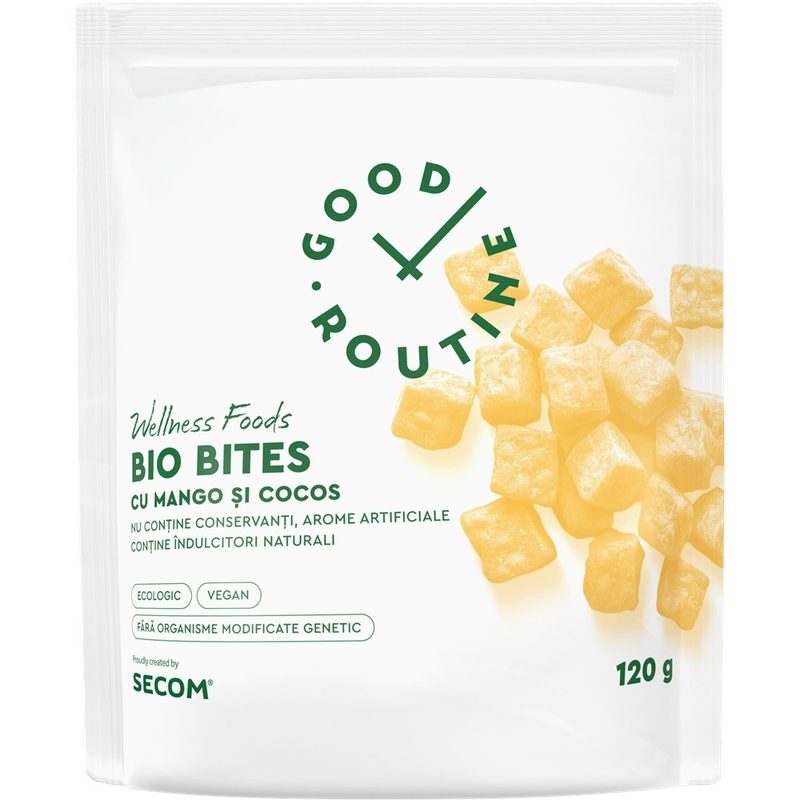 Secom Bio Bites cu Mango si Cocos 120g Good Routine