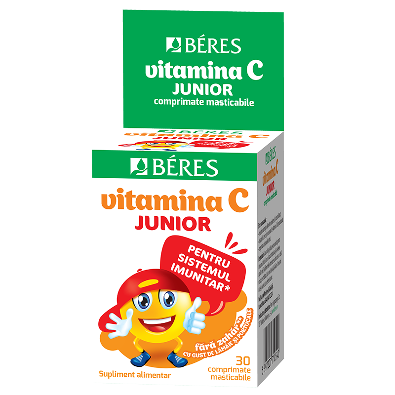 Beres Vitamina C Junior 50mg x 30cpr mast