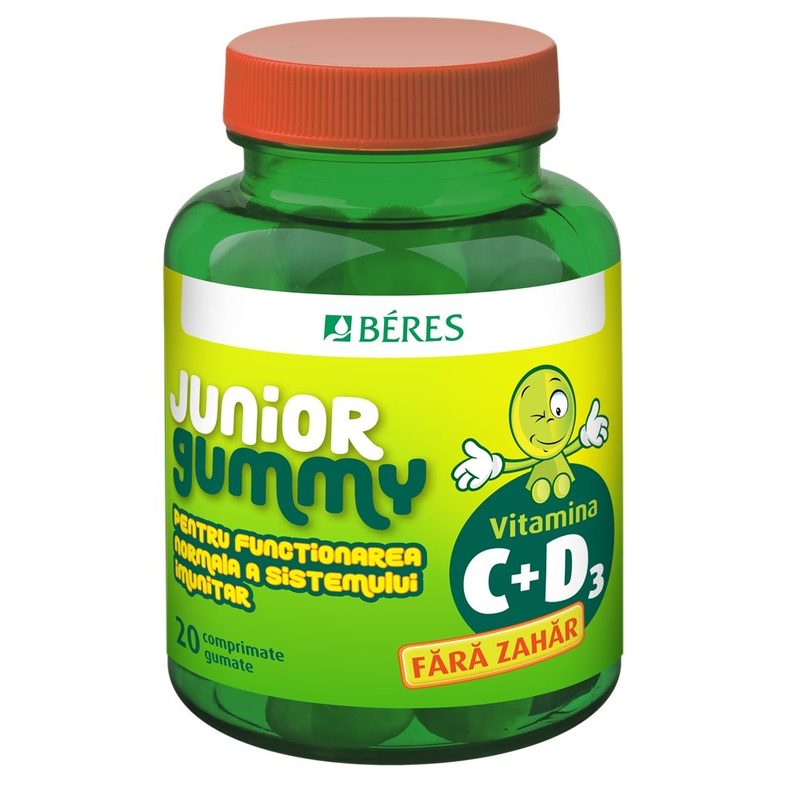 Beres Vitamina C + D3 Junior Gummy x 20cpr gumate