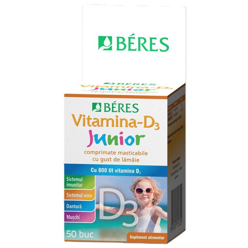 Beres Vitamina D3 Junior 800UI x 50cpr mast