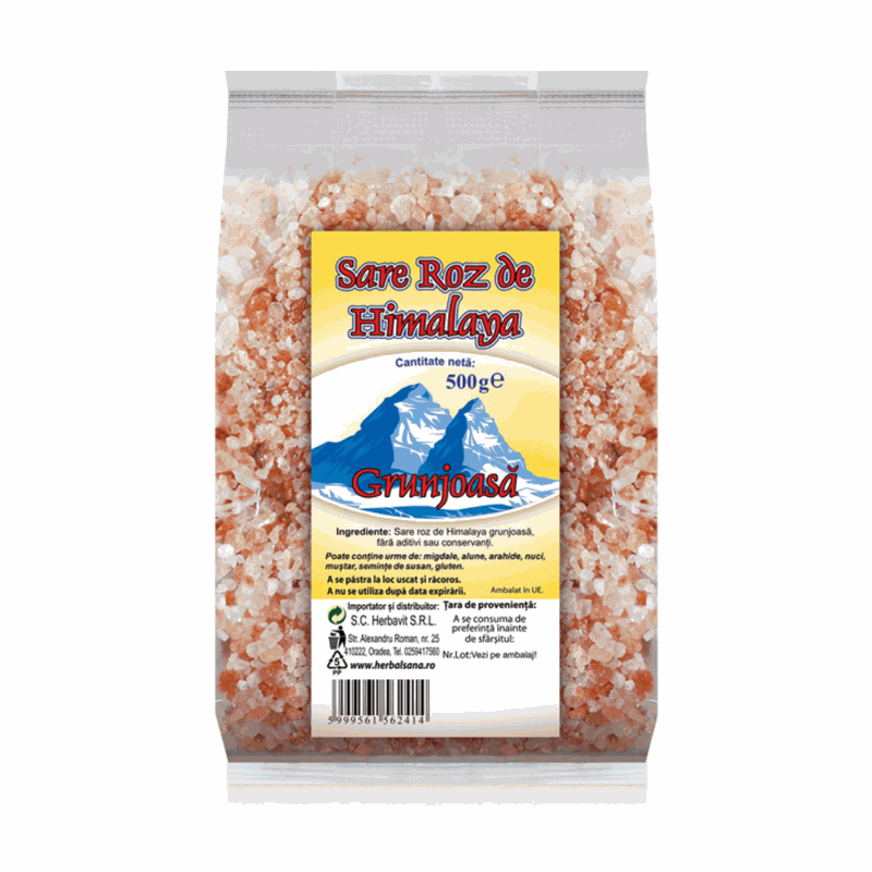 Herbavit Sare de Himalaya Grunjoasa 500g