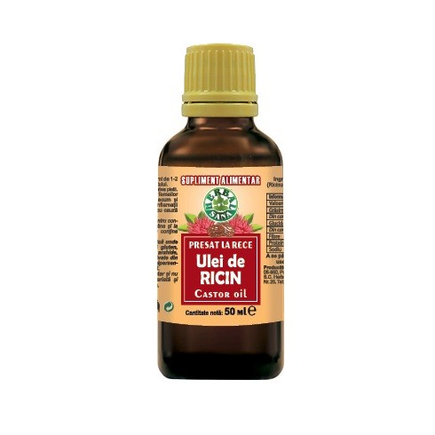 Herbavit Ulei Ricin Presat la Rece 50ml