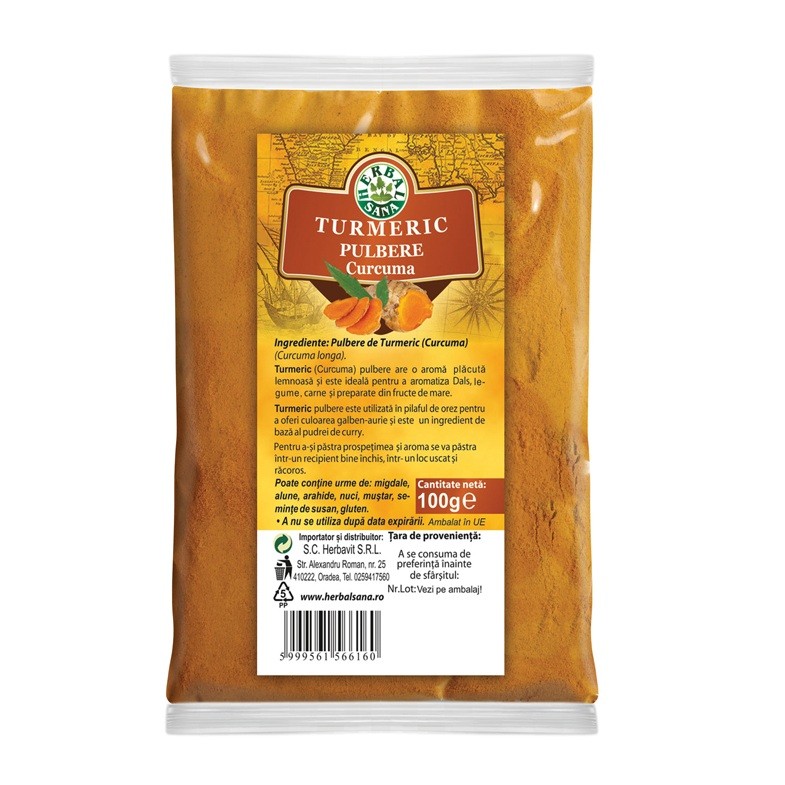Herbavit Pulbere Turmeric (Curcuma) 100g