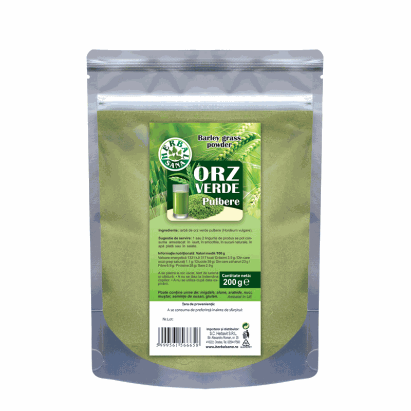 Herbavit Pulbere Orz Verde 200g