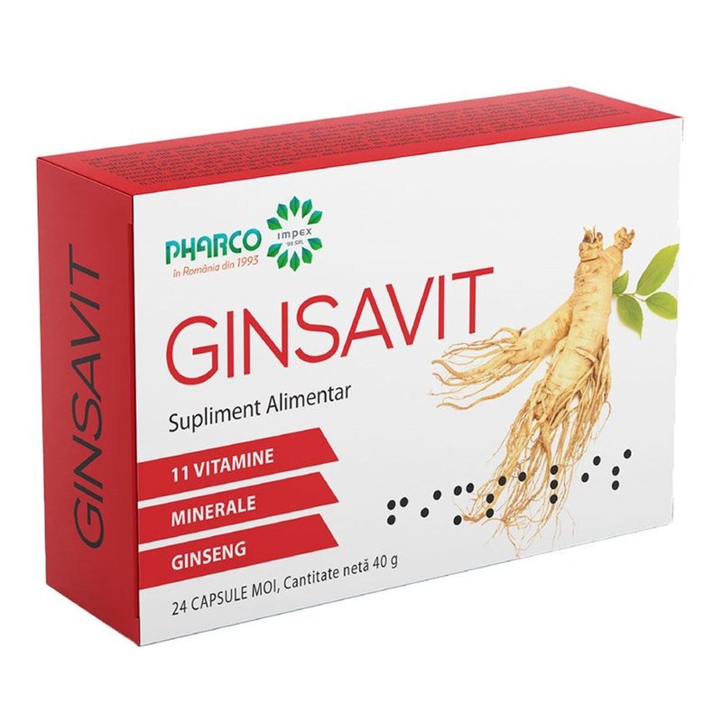 Ginsavit x 24cps Pharco