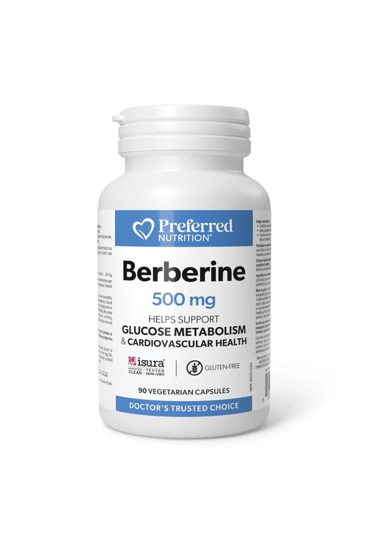 Berberine 500mg x 90cps Preferred Nutrition