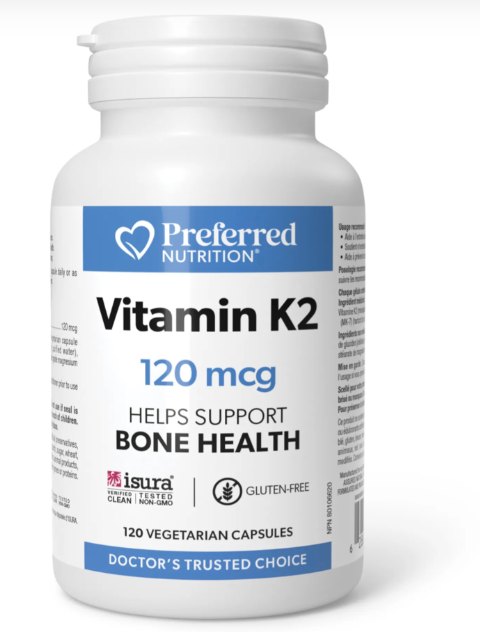 Vitamina K2 120mcg x 120cps Preferred Nutrition