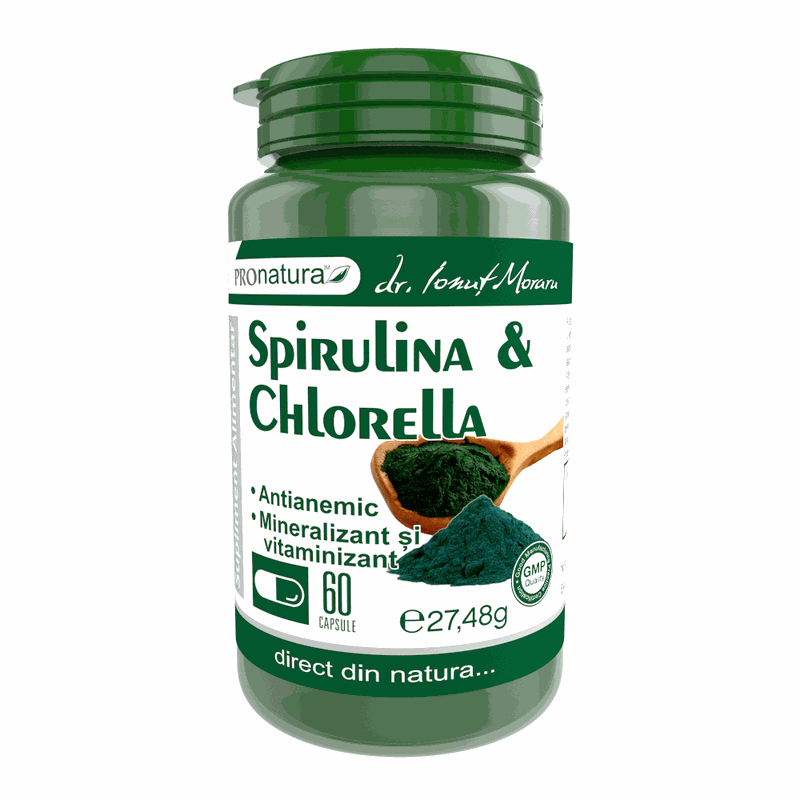 Spirulina & Chlorella x 60cps Pro Natura