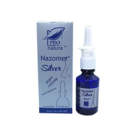 Nazomer Silver sol Salina cu Ag Coloidal 30ml Pro Natura