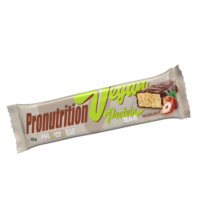 Baton Proteic cu Aroma de Alune Vegan Bar 55g Pro Nutrition