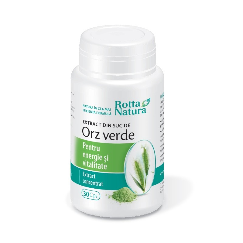 Rotta Natura Extract din Suc de Orz Verde x 30cps